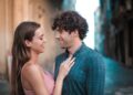 flirtend man en vrouw