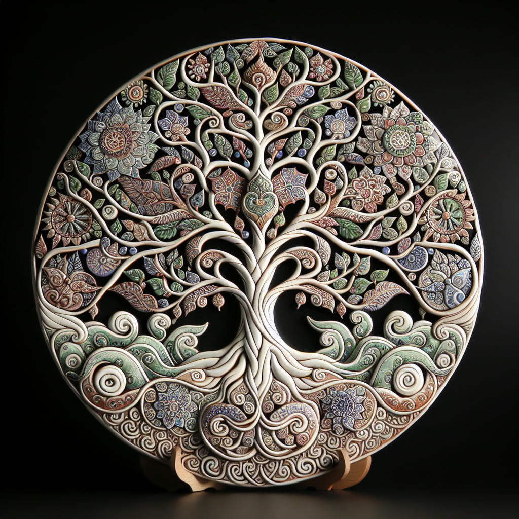 De schoonheid van de levensboom in keramiek en aardewerk