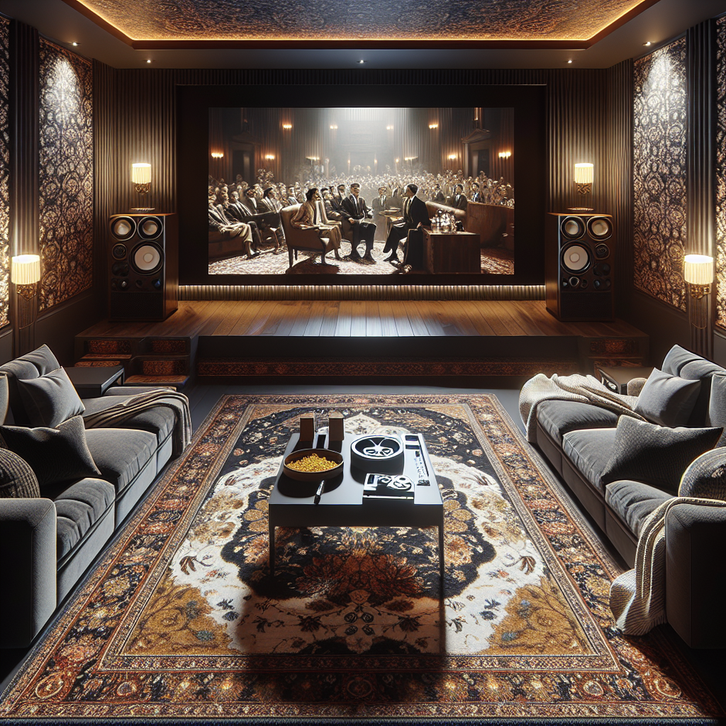 Vloerkleden en hun invloed op de akoestiek in thuisbioscopen