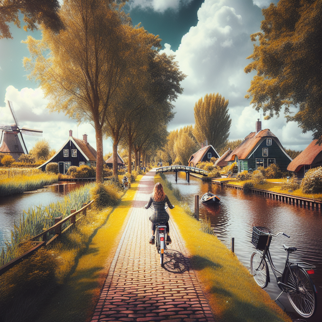 Fietsen Door De Prachtige Landschappen Van Giethoorn