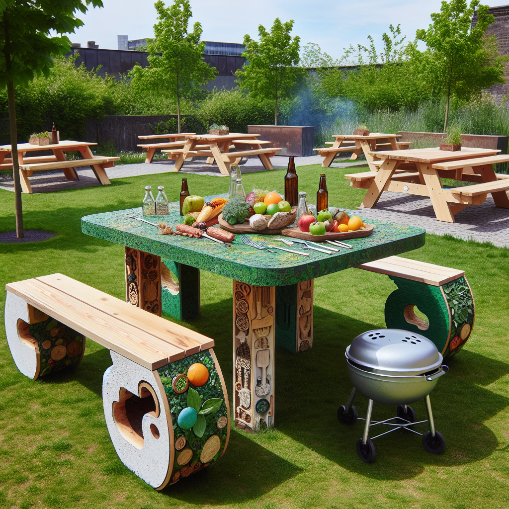 BBQ Tafels van Duurzame Materialen voor een Groene Tuin